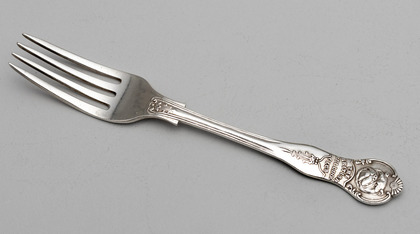 The British Bulldog Club Sterling Silver Tablefork